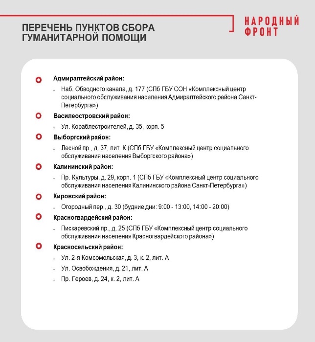 Сбор помощи для курска в санкт петербурге. Сбор помощи для курска в санкт петербурге