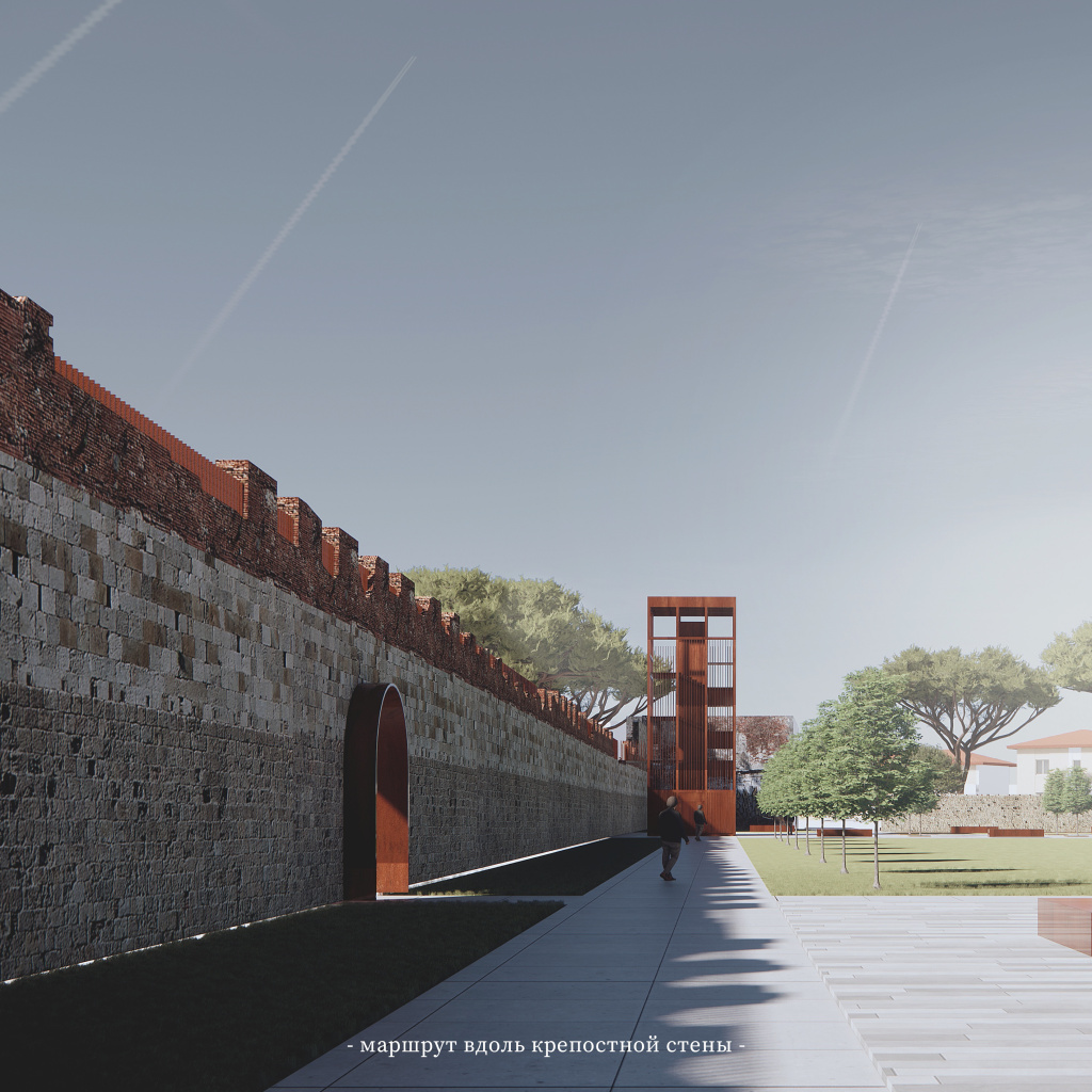 7. Проект Walls and Bridge. Маршрут вдоль крепостной стены
