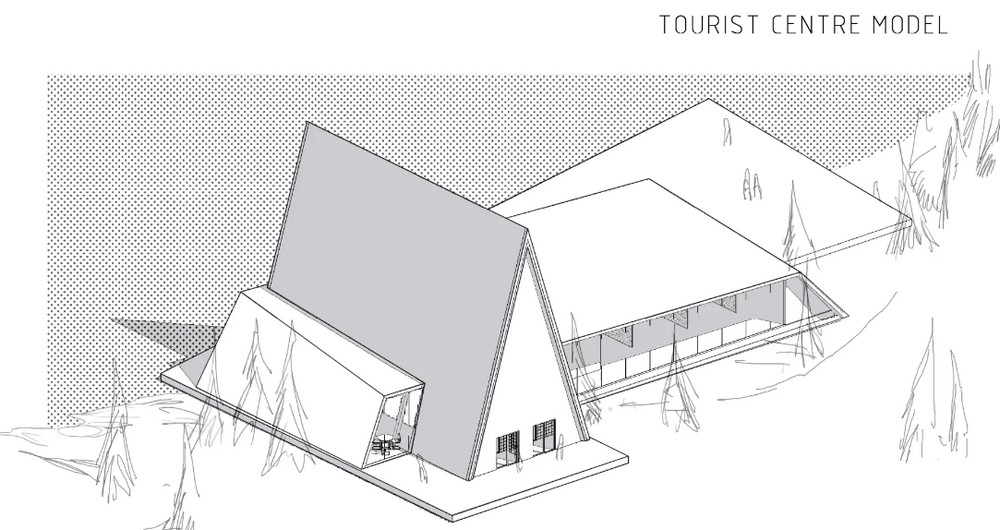 The toursit center model by the Kirovsk team