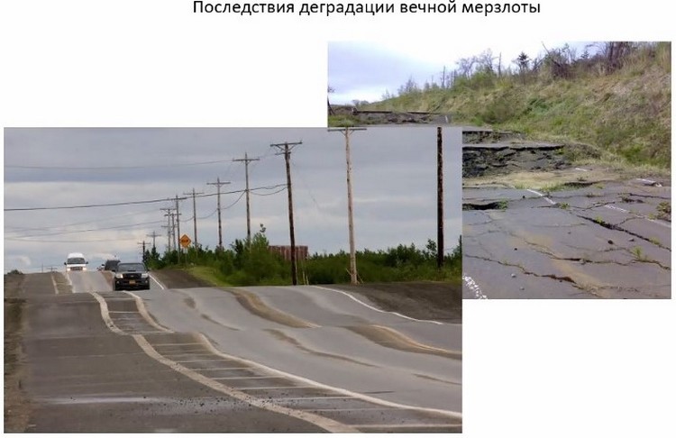 Последствия деградации вечной мерзлоты Последствия деградации вечной мерзлоты